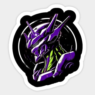 Neon Mecha Sticker